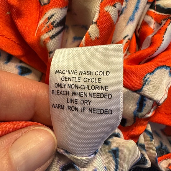 Daniel Rainn Orange Sleeveless Tank Top - Picture 6 of 6